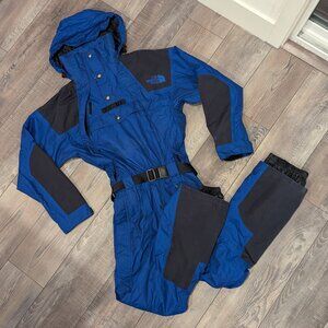 The North Face Mens Vintage One-Piece Gore-Tex Classic Ski Snow Suit Blue XS